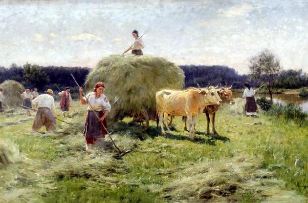 "Сенокос". Художник Николай Пимоненко, конец XIX в.