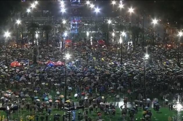 Организаторы протестов в Гонконге подсчитали количество участников воскресного шествия