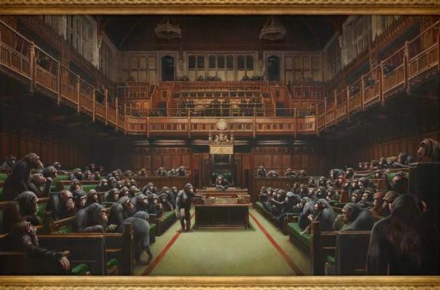 Картину Бэнкси о британском парламенте продали за 12,2 миллиона долларов