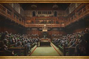 Картину Бенксі про британський парламент продали за 12,2 мільйона доларів