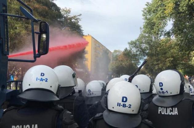 Полиция применила водометы на Марше равенства в Люблине