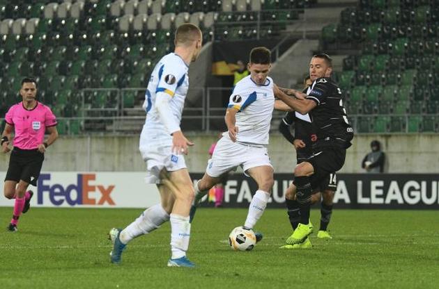 &quot;Динамо&quot; набрало четыре очка в двух матчах Лиги европы