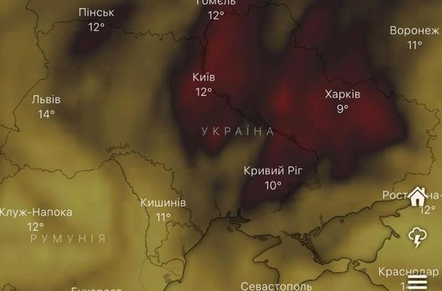 Україну накрило хмарою чадного газу