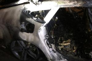 В центре Киева сгорел автомобиль семьи экс-главы НБУ Гонтаревой