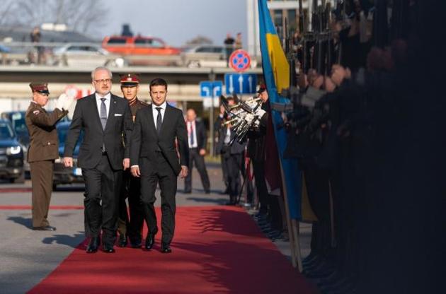 Зеленский перебуваєх с официальным визитом в Латвии