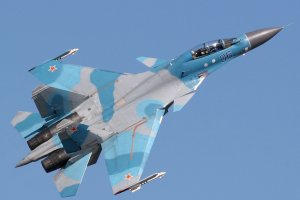 Российские Су-30СМ провели показательные учения в оккупированном Крыму