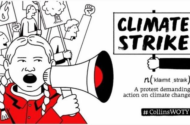 Частота использования термина "климатическая забастовка" за год выросла в 100 раз