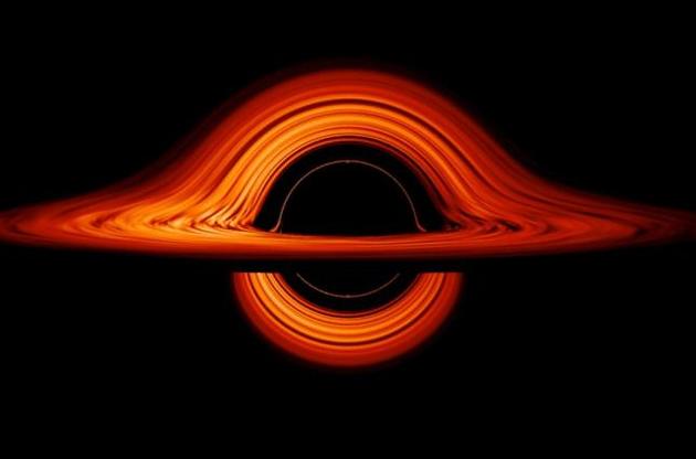 NASA представило викривлений світ чорної діри