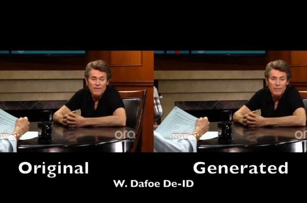 Нейросеть позволяет изменять лицо человека в реальном времени