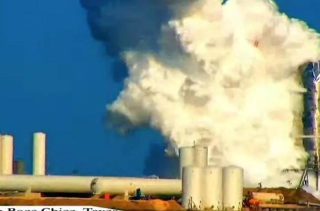 Прототип Starship был почти полностью уничтожен