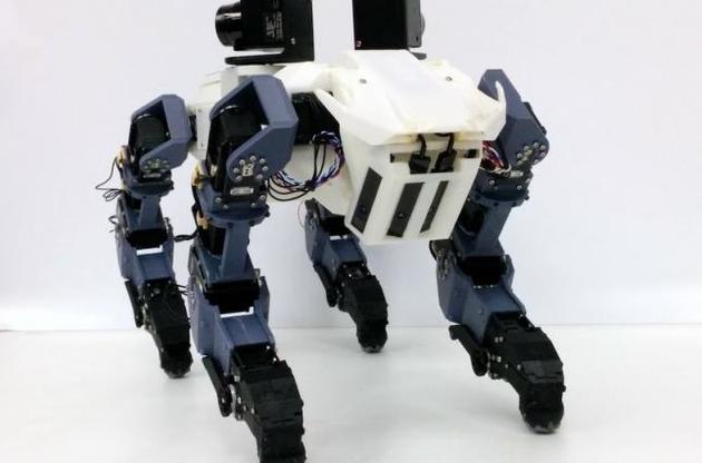 Робот здатний підніматися по вертикальній драбині