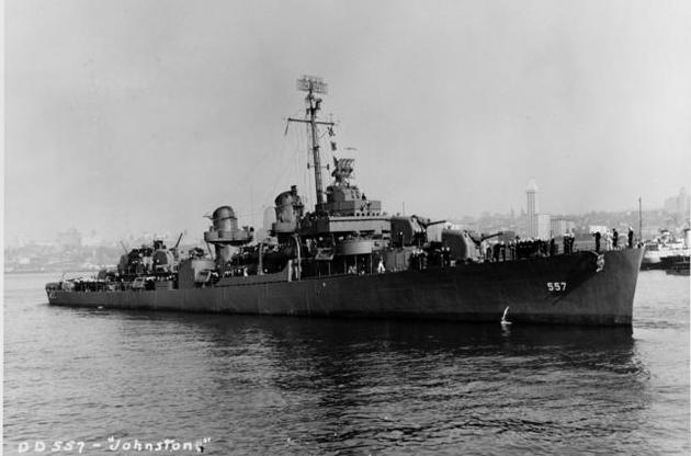 USS Johnston був затоплений у жовтні 1944 року