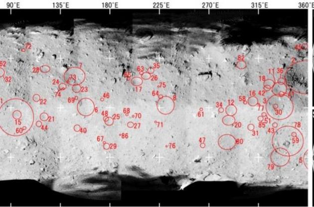 Геологи составили глобальный каталог кратеров Рюгу