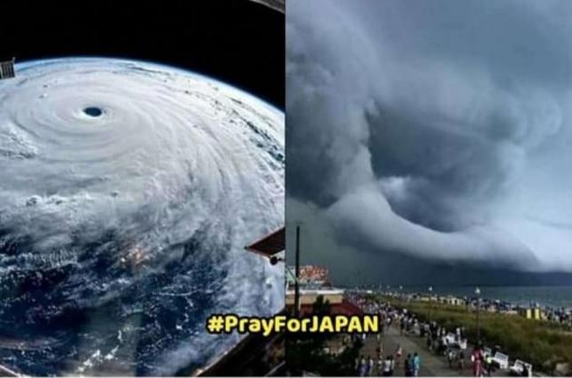 Так виглядає тайфун з космосу і на власні очі