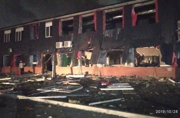 Взрыв прогремел около 22:00 на левом берегу реки Днепр