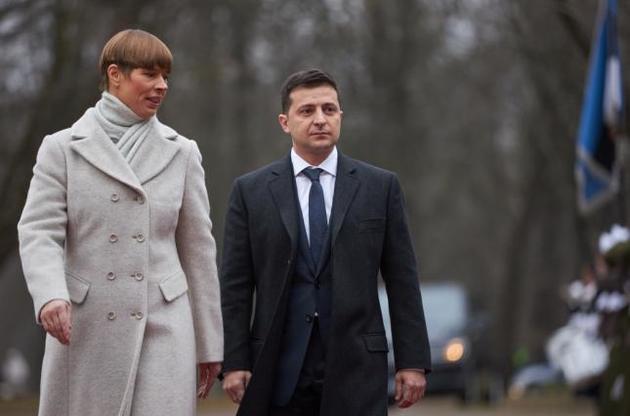 Зеленський зустрівся у Таллінні із президенткою Естонії