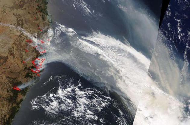 Дим від пожеж в Австралії досяг Південної Америки