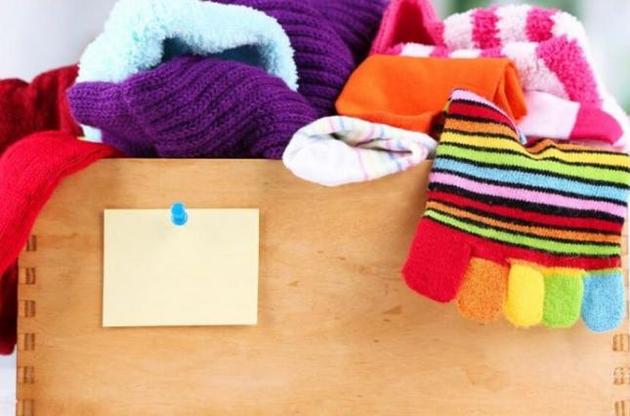 Карта показує організації, які приймають речі