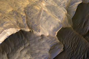 NASA показало необычный песчаник на Марсе