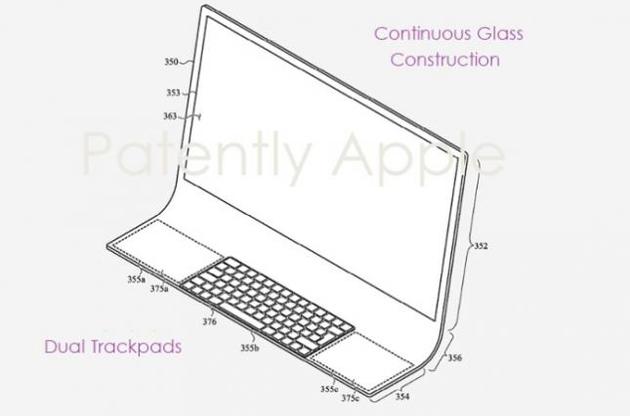 Apple запатентовала стеклянный iMac