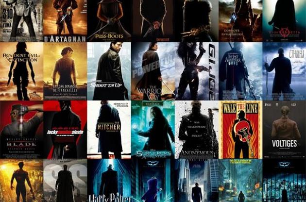 Всі постери до фільмів можна розділити на 10 категорій