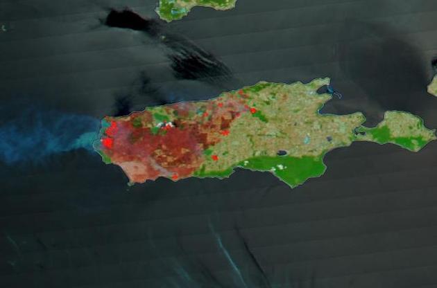 "Шрами" від пожеж помітні на третини острова Кенгуру: фото NASA