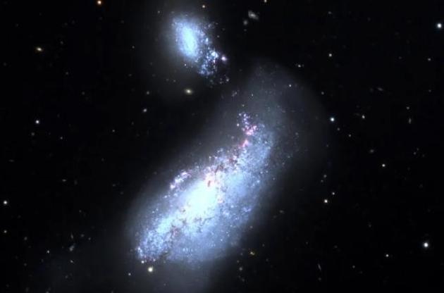 Астрономы обнаружили галактику с двумя ядрами