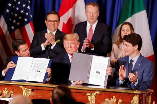 Трамп подписал торговое соглашение с Мексикой и Канадой