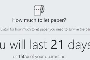 В сети появился калькулятор туалетной бумаги на время карантина