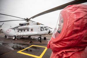 ГСЧС выделила вертолет для транспортировки зараженных коронавирусом: фото
