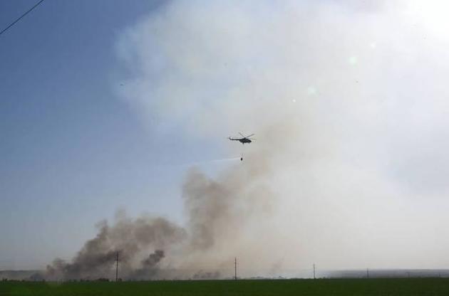 Біля арсеналу в Балаклії спалахнула степова пожежа – Генштаб ЗСУ
