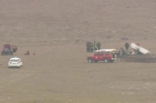 Туристический самолет загорелся во время приземления