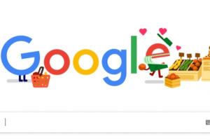 Новый дудл Google благодарит работников продуктовых магазинов