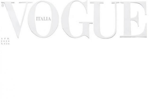 Итальянский Vogue в апреле выйдет с белой обложкой