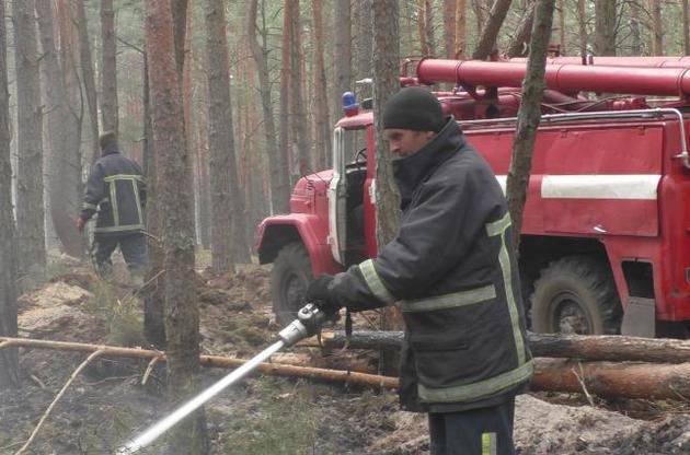В районе ЧАЭС пожарные борются с тлением торфяников