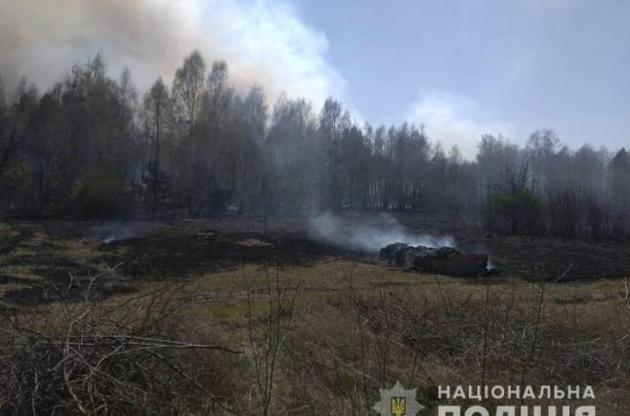 Поліція встановила причетного до масштабної пожежі на Київщині