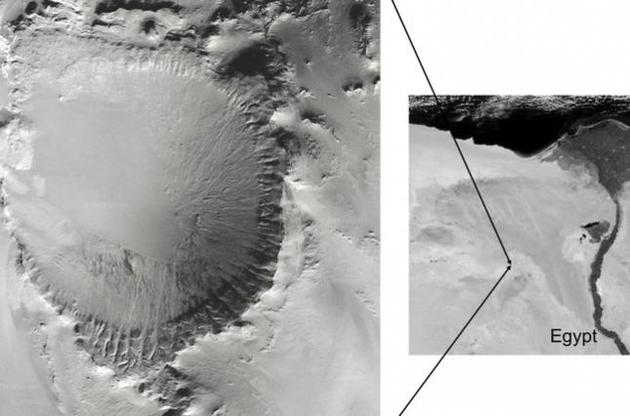 В Сахаре найден гигантский ударный кратер