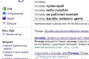Самые популярные запросы украинцев в 2010 году по версии Google