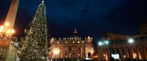 На площі Святого Петра у Ватикані засвітили різдвяну ялинку з України