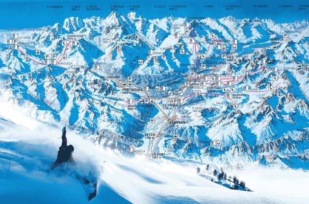 Санкт-Моріц - потужний гірськолижний курорт