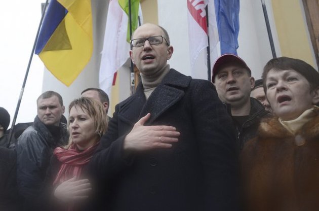В ПР считают акцию "Вставай, Украина!" предвыборной кампанией Яценюка