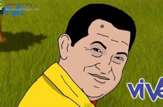 Венесуэльское ТВ выпустило мультфильм о Чавесе в раю