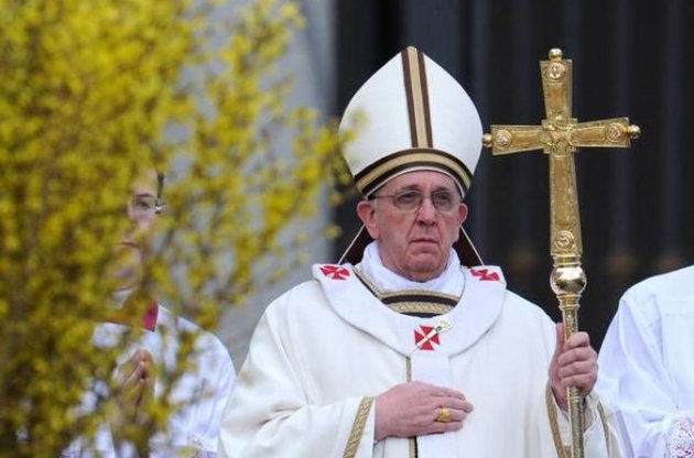 Папа Франциск відслужив свою першу великодню месу