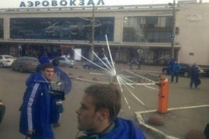 Автобус с футболистами 