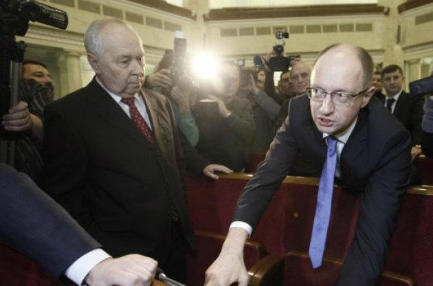 Арсений Яценюк и Владимир Рыбак