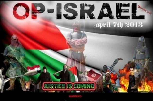 Anonymous підтримали палестинців