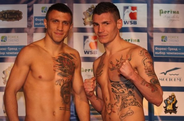 Поединок Василия Ломаченко (слева) и Доменико Валентино станет украшением встречи