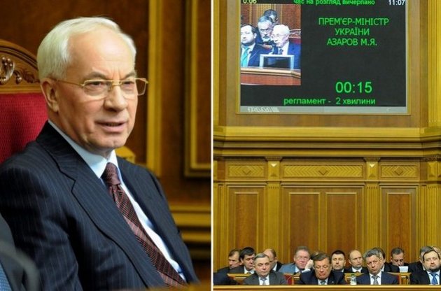 Азаров не признал претензий оппозиции