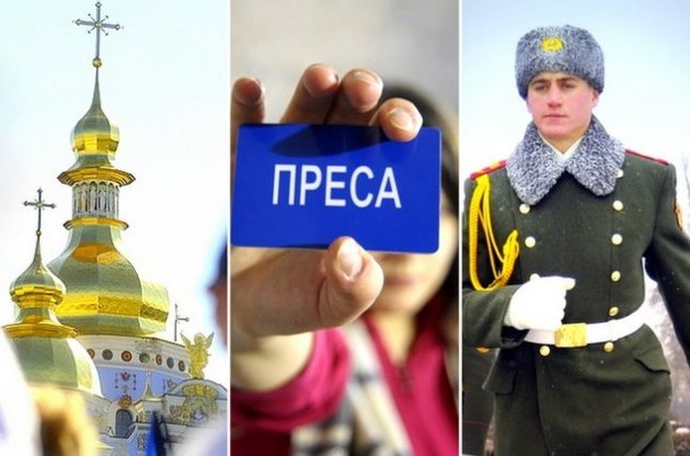 Українці довіряють церкві, ЗМІ та армії