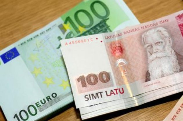У липні збори міністрів фінансів 27 держав ЄС затвердять курс обміну латвійських латів на євро.